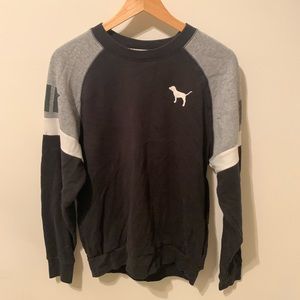 Pink varsity long sleeve tshirt